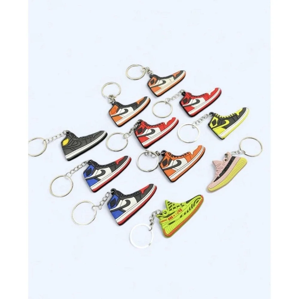 Jordan 1 and Yeezy 350 keychains Lot of 11 keychains